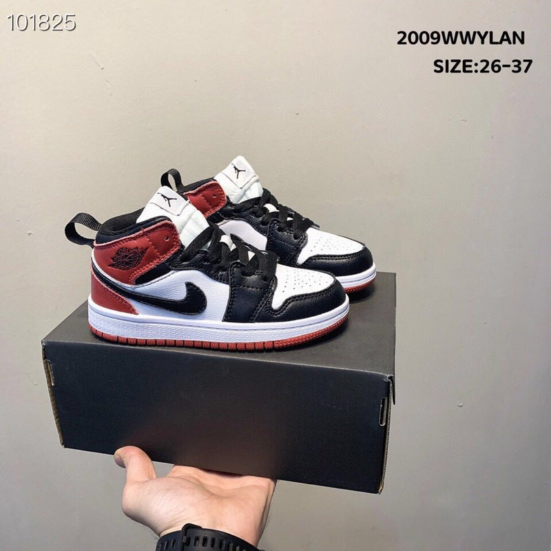 _Real head layer_ Nike Air Jordan Brand 1 AJ1 Jordan first high-end sports children_s shoes basketball shoes 26-37-814b5e09